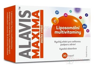 ALAVIS MAXIMA Lipozomální MULTIVITAMIN cps 1x30 ks