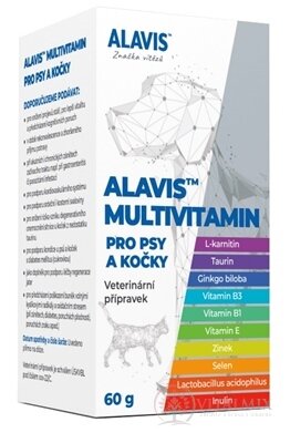 ALAVIS MULTIVITAMIN pro psy a kočky prášek 1x60 g