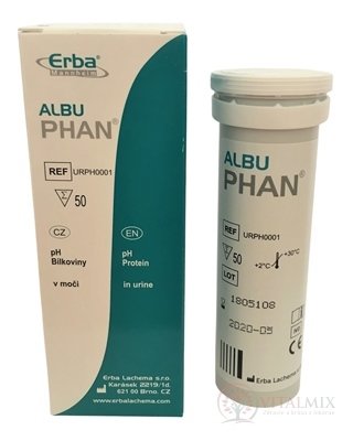 ALBUPHAN diagnostické proužky na moč 1x50 ks