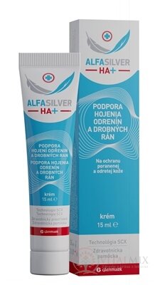 ALFASILVER HA+ krém na ošetření ran 1x15 ml