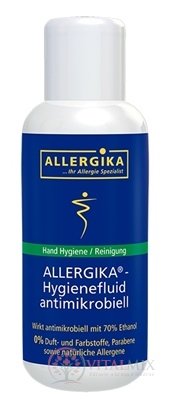 ALLERGIKA antimikrobiální ROZTOK (Hand Hygienefluid) na hygienu a dezinfekci rukou 1x200 ml