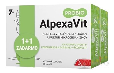 AlpexaVit PROBIO 7+ 1+1 cps 30 + 30 zdarma (60 ks), 1x1 set