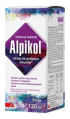 Alpikol sirup pro podporu imunity se zinkem 1x120 ml