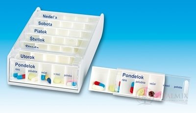 ANABOX Dávkovač na léky 7 dní bílý (7x5 složek) 1x1 ks