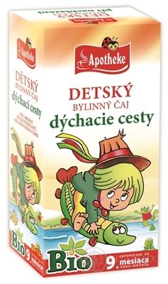 APOTHEKE BIO DĚTSKÝ BYLINNÝ ČAJ DÝCHACÍ CESTY nálevové sáčky (od ukončeného 9. měsíce) 20x1,5 g (30 g)