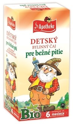 APOTHEKE BIO DĚTSKÝ BYLINNÝ ČAJ pro běžné pití nálevové sáčky (od ukončeného 6. měsíce) 20x1,5 g (30 g)