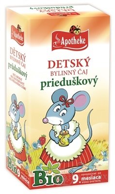 APOTHEKE BIO DĚTSKÝ BYLINNÝ ČAJ průduškový nálevové sáčky (od ukončeného 9. měsíce) 20x1,5 g (30 g)