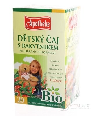 APOTHEKE BIO SELECTION DĚTSKÝ ČAJ S Rakytník (od ukončeného 9. měsíce) 20x1,5 g (30 g)