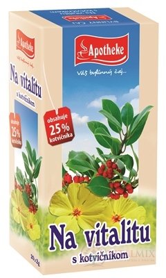 APOTHEKE ČAJ Na vitalitu s kotvičník 20x2 g (40 g)