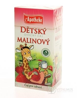 APOTHEKE DĚTSKÝ OVOCNÝ ČAJ MALINOVÝ (od ukončeného 9. měsíce) 20x2 g (40 g)