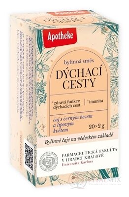 APOTHEKE FARMA DÝCHACÍ CESTY bylinná směs, čaj v nálevových sáčcích 20x2 g (40 g)