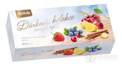 APOTHEKE KOLEKCE Dárková - prémiové čaje ovocné, bylinné a pravé čaje (10 druhů) v nálevových sáčcích 1x90 ks