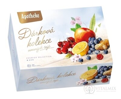 APOTHEKE KOLEKCE Dárková - prémiové čaje ovocné čaje (6 druhů) v nálevových sáčcích 1x48 ks