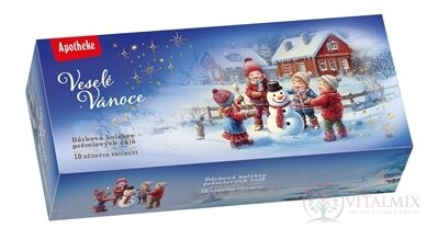 APOTHEKE KOLEKCE Veselé Vánoce - prémiové čaje ovocné a bylinné čaje (10 druhů) v nálevových sáčcích 1x90 ks