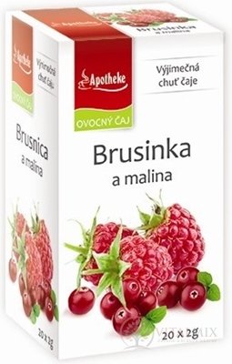 APOTHEKE PREMIER SELECTION ČAJ brusinek a MALINA 20x2 g (40 g)