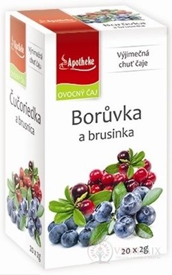 APOTHEKE PREMIER SELECTION ČAJ borůvky + brusinka 20x2 g (40 g)