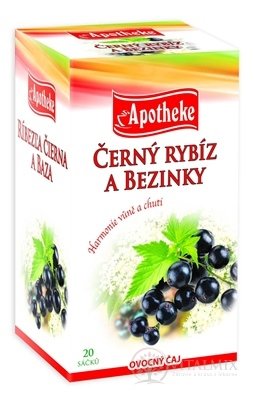 APOTHEKE PREMIER SELECTION ČAJ rybíz ČIER.A BAZA 20x2 g (40 g)