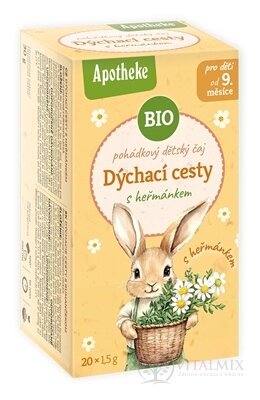 APOTHEKE POHÁDKA Dýchací cesty s heřmánkem Bio bylinný čaj (od ukončeného 9. měsíce) 20x1,5 g (30 g)