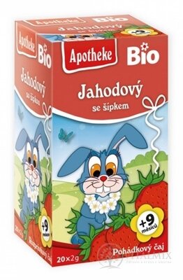 APOTHEKE POHÁDKA Jahodový se smetanou Bio ovocný čaj (od ukončeného 9. měsíce) 20x2 g (40 g)