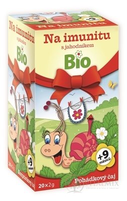 APOTHEKE POHÁDKA Na imunitu s jahodou Bio bylinný čaj (od ukončeného 9. měsíce) 20x2 g (40 g)