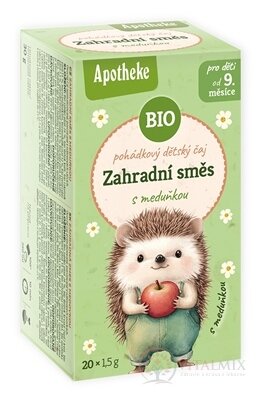 APOTHEKE ROZPRÁVKA Zahradní směs s meduňkou BIO ovocný čaj, dětský (od ukončeného 9. měsíce) 20x1,5 g (30 g)