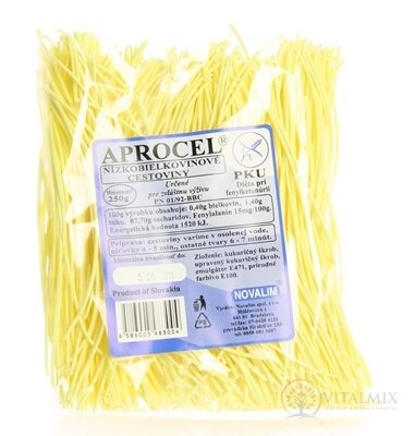 APROCEL - NÍZKOBÍLK. TĚSTOVINY - nitovky 1x250 g