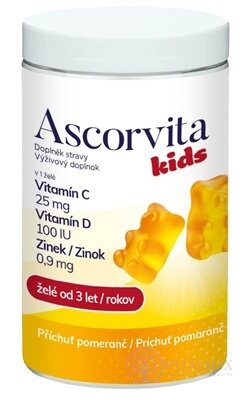 ASCORVITA Kids želé medvídci, příchuť pomeranč 1x60 ks