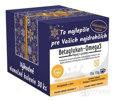 asp BETAGLUKAN - OMEGA 3 Vánoce nápoj v prášku, sáčky 30x13 g (390 g)