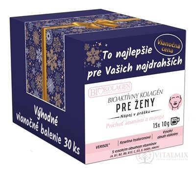 asp BIOAKTIVNÍ KOLAGEN PRO ŽENY Vánoce nápoj v prášku, sáčky 30x10 g (300 g)