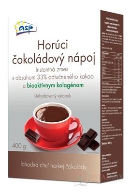 asp Horký ČOKOLÁDOVÝ NÁPOJ s bioaktivním kolagenem, práškový 1x400 g