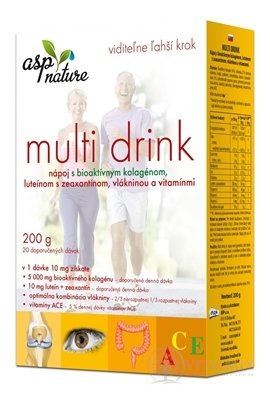 asp MULTI DRINK NÁPOJ s bioaktivním kolagenem, práškový 1x200 g