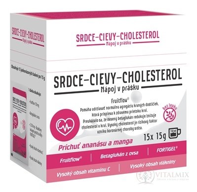 asp SRDCE - CÉVY - CHOLESTEROL nápoj v prášku, sáčky 15x15 g (225 g)