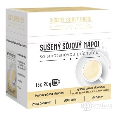 asp SUŠENÝ sójové nápoje se smetanovou příchutí nápoj v prášku, sáčky 15x20 g (300 g)