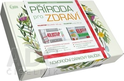 Astin dárkové balení KILOSTOP BALANCE cps 2x60 ks (120 ks), KILOSTOP probio cps 2x14 ks (28 ks), 1x1 set