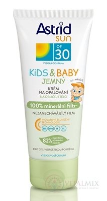 ASTRID SUN Jemný dětský krém na opalování OF 30 1x100 ml