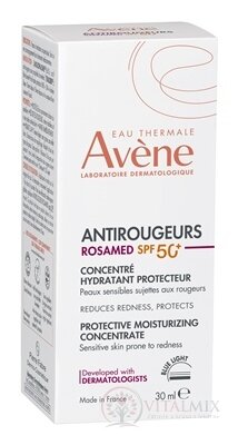 AVENE ANTIROUGEURS ROSAMED Koncentrát SPF 50+ ochranný, hydratační 1x30 ml