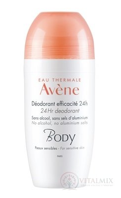 AVENE BODY DEODORANT EFFICACITE 24h roll on deodorant pro citlivou pokožku 1x50 ml