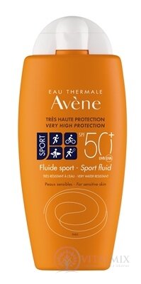 AVENE FLUIDE SPORT SPF50+ sport fluid, velmi vysoká ochrana 1x100 ml