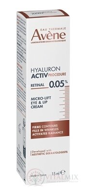 AVENE HYALURON ACTIV PROCEDURE Krém na oči a rty micro-lift, s retinalem 0,05% 1x15 ml
