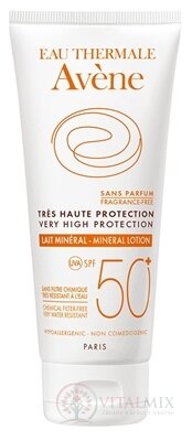 AVENE LAIT MINÉRAL SPF50+ minerální mléko (velmi vysoká ochrana) 1x100 ml