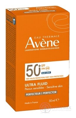 AVENE SUN ULTRA FLUID PERFECTOR SPF 50+ pleť citlivá 1x50 ml