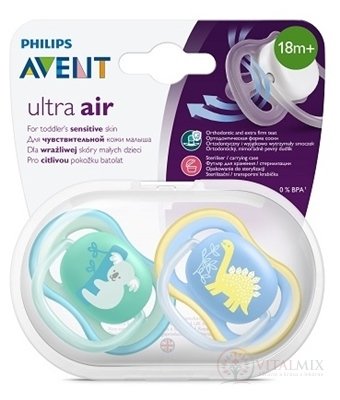 AVENT DUDLÍK 18+M Ultra air Koala, kluk na utišování, silikon 1x2 ks