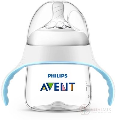 AVENT LÁHEV Natural PP 150 ml na učení s držadly (4m +) dudlík se středním průtokem (SCF262 / 06) 1x1 ks