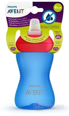 AVENT HRNEČEK s měkkým náustkem 300 ml od 9 měsíců, pro chlapce, 1x1 ks