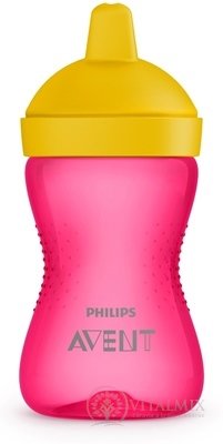 AVENT HRNEK s tvrdým pítkem 300 ml od 18 měsíců, pro dívku, 1x1 ks