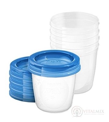 AVENT nové VIA pohárky 180 ml x 5 ks, s víčky, 1x1 set