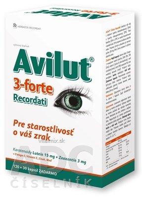 AVILUT 3-forte Recordati cps 120 + 30 zdarma (150 ks)