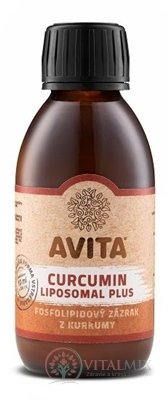 AVITA curcumin liposome Plus roztok, fosfolipidů komplex 1x150 ml