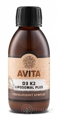 AVITA D3 K2 liposome PLUS fosfolipidů komplex 1x200 ml
