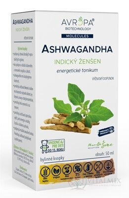 AVROPA Ashwagandha bylinné kapky 1x50 ml